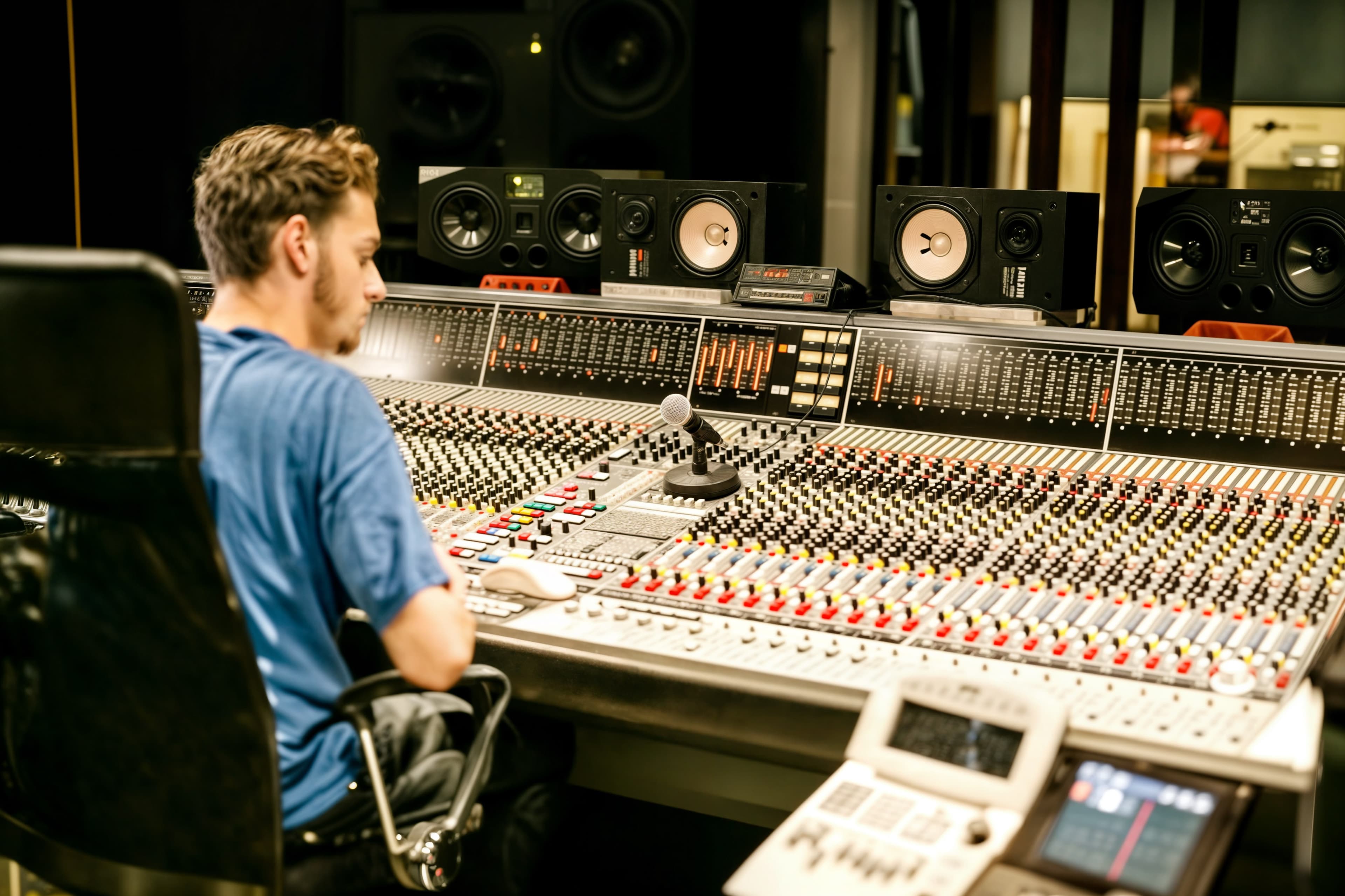 Studio A van Dada Studios: grote scoringruimte onder 8 meter plafondhoogte
