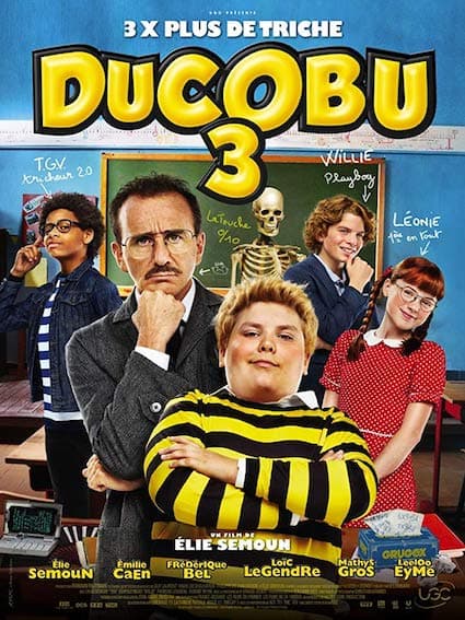 Filmposter: Ducobu 3, opgenomen bij Dada Studios