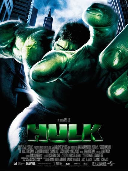 Filmposter: Hulk, opgenomen bij Dada Studios