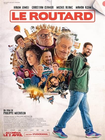 Filmposter: Le routard, opgenomen bij Dada Studios