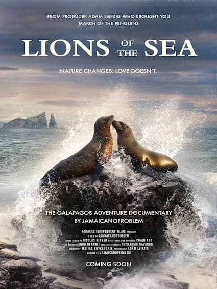 Filmposter: Lions Of The Sea, opgenomen bij Dada Studios
