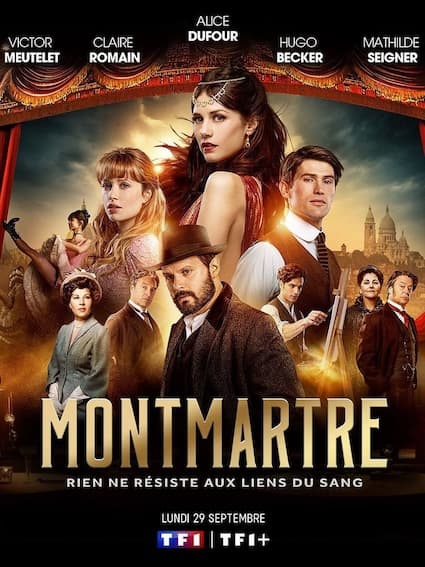 Filmposter: Montmartre, opgenomen bij Dada Studios